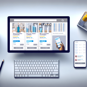 Consumatrice confronta online recensioni di crema viso e solare tra molte opinioni sospette e poche recensioni verificate